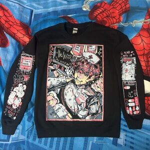 RARE | UNIQUE | Akanyte Vampire Nurse Boy Anime Graphic Crewneck Sweatshirt